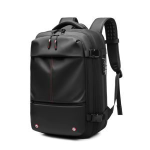 SEA CHOICE Backpack Expandable Vacuum AirBag Backpack Business Laptop Travel Bag TSA Lock Travel Men Bag