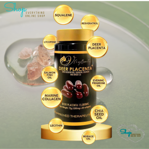 VMB Deer Placenta with Evening Primrose Oil Chia Seed Oil Marine Collagen Salmon Fish Oil Squalene 30000MG