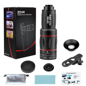 Phone Telephoto Lens Monocular Telescope Clip On Zoom Portable Outdoor Travel Nature Viewing