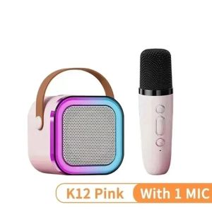 Karaoke Wireless Portable Bluetooth Speaker With Microphone MachineLamp Caixa De Som Sound Music Small Blootooth Mp32026