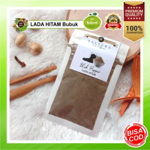 LADA HITAM BUBUK  / SERBUK LADA HITAM / BLACK PEPPER POWDER  MURNI non KAPSUL ORIGINAL KUALITAS SUPER  100% ASLI REMPAH KUALITAS PREMIUM uk. SACHET