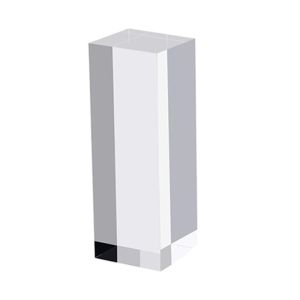 LINSBAYWU Solid Jewelry Display Riser Stands K9 Crystal Polished Crafts Pedestals multi-size Reusable Collection Show Holder Perfume
