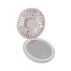 Xiaomi Sothing 2 in 1 Makeup Mirror Mini Fan folding Mini Led Mirror Portable Hand-held Travel Office Fan