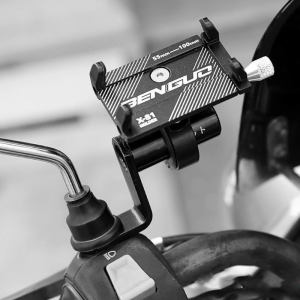 Motorcycle Rearview Mirror Mount Extender Bracket Aluminum Alloy Clamp Bar Handlebar Stand Phone Holder Levers