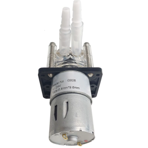 ปั๊มวัดจ่ายน้ำหยดอุตสาหกรรมปั๊มรีดท่อปั๊มวัดจ่ายของเหลว12V ปั๊มสำหรับตู้ปลาห้องทดลอง