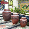 Chum sành Đông Sơn Âu Lạc 5 Lit Gốm Sứ Bảo Khánh Bát Tràng - bình ngâm rượ.u, chum ngâm rượ.u, bình rượ.u, chum rượ.u cao cấp. 