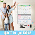 Eversalute Máy Tính Kế Hoạch Hàng Tháng Hàng Tuần Cỡ A3, Bảng Trắng Xóa Lịch Khô Bảng Ghi Chú Gia Đình Văn Phòng Tại Nhà Tin Nhắn Bảng Dán Nam Châm Tủ Lạnh Vẽ. 