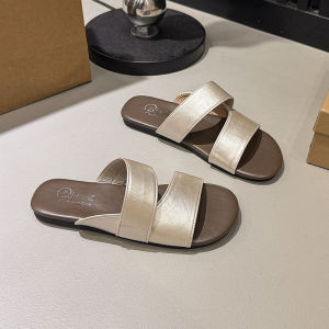 [FreeShipping] Simple style flat sandals for women 2026 summer new model versatile comfortable soft-soled open-toed sandals