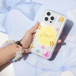 [TP15] Softcase Bunga Daisy Transparan  + Tali Strap Motif Aesthetic Lucu Cewe Case Clear Lentur FOR XIAOMI REDMI 13C 12 NOTE 12 REDMI 9 R NOTE 10 PRO 5G/R NOTE 11 4G/11S/R NOTE 8 PRO/R NOTE 7/REDMI 9T 10 case viral murah tali gantung manik manik lucu