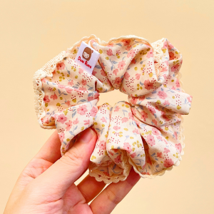 Domi Rune.ยางรัดผมลายน่ารัก ยางรัดผมโดนัท Bloomy Days