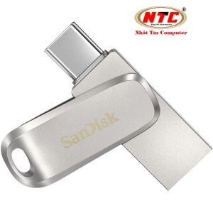 USB OTG Sandisk Dual Drive Luxe USB TypeC 3.2 512GB 400MB/s - Vỏ kim loại nguyên khối (Bạc) - Nhất Tín Authorised Store