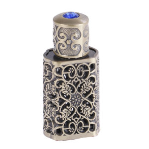 FORTUNESS Travel Refillable Bottle Antiqued Metal Perfume Bottle Essential Oils Bottle Wedding Decoration Gift Cosmetic Container