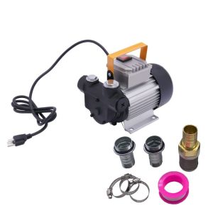 80L/min Pompa Oli Electric 220v Pompa Minyak Bensin Elektrik Diesel Transfer Pump Solar Oil Pump