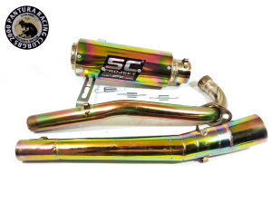 KNALPOT Racing SC karisma Revo Supra X 125 Blade Helm In Full Bunglon