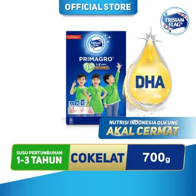 Frisian Flag Primagro 1+ Cokelat 700gr (1-3 tahun) - Susu Formula Pertumbuhan Anak