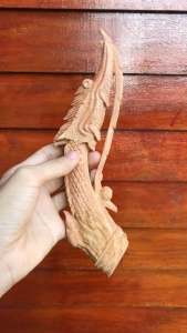 หัวหงส์ไม้ประดู่ สำหรับใส่หัวพิณ