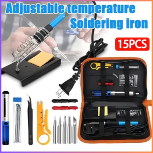 KING solder listrik super panas Peralatan Iron Temperature 60W with 5 Tips set solder multifungsi