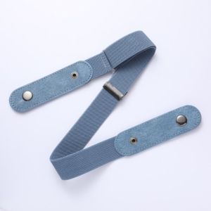 DUY26 Without Buckle Elastic Belt Traceless Japanese Decoration Buckle Free Belt Versatile Black No Buckle Invisible Belt Women