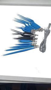 KITA Eu Electro Insulated Bipolar Forceps Electro Surgical Reusable Ophthalmic Surgical Electro Coagulation Forceps