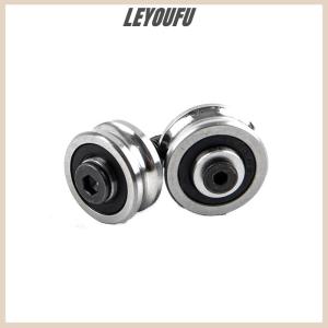 LEYOUFU SG15 SG20 SG25 SG66+M5 M6 M8 Screw Steel Pulley Ball Bearings Track Guide Roller