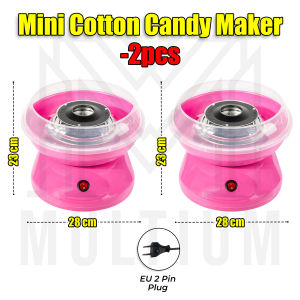 BUNDLE DEAL 2PCS Pink Mini Cotton Candy Maker | Retro Floss Candy Machine | Home Cotton candy machine  | Gifts  | Gift | Cotton Candy Machine | Mini Cotton Candy Machine | DIY Cotton Candy Maker