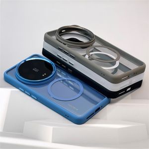 Luxury Hard Defender Magnetic Case For Xiaomi 14 Ultra Pro 14Ultra Mi14 Transparent Hybrid for Magsafe Wireless Charging Cover