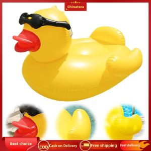[Chinatera Malll] PVC Sunglasses Duck Floating Bed Wear Resist Cute Water Hammock for Home Pool