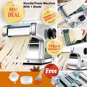 SINGLE-BLADE IMITATING ARTISAN PASTA AND NOODLE Electric Stainless Steel Noodle Machine Dough Cutter 9 Speed Adjustable Thickness 电动单刀面条机