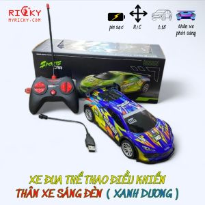 Xe đua thể thao THUNDER 16 thân xe sáng đèn Xe điều khiển có sạc cho trẻ em
