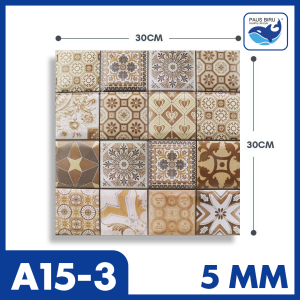 Wallpaper Dinding 3D Stereo Waterproof | Moisture-Proof Wall Sticker