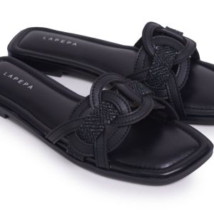 Lapepa Renata sandal selop wanita model anyam sendal slop cewek cantik
