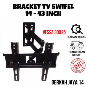 Bracket braket breket Swivel SWIFFEL SWIFEL TV LED LCD PLASMA FLAT PANEL Ukuran 14 inch - 43 inch Harga Murah PROMO DISKON TERLARIS Barang Berkualitas