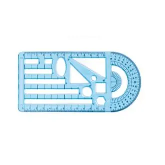 (Sell in Bundle of 3) XPLUS Math Flexible Model Ruler (yellow color)