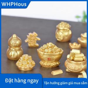 WHPHous Phong Thủy Tốt Lành FA cai Tiền Cây Vàng Thỏi Túi May Mắn Lễ Hội Mùa Xuân Linh Vật Máy Tính Để Bàn Trang Trí Xe Trang Trí Nội Thất Thủ Công