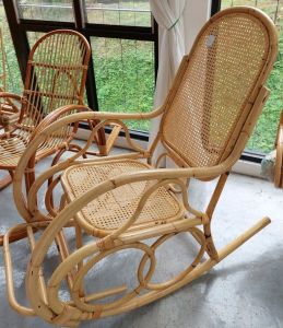 JARO Rattan Manau Rocking Chair Webbing