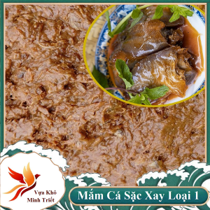 Mắm Sặc Xay 500gr-dùng để kho với các loại cá khác hoặc kho với thịt ba chỉ ăn với cơm rau sống cũng ngon bá cháy.- Vựa Khô Minh Triết