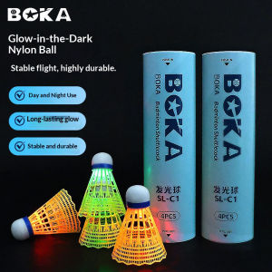 【SG Inventory】BOKA LED Light-Up Badminton Balls  Night Glow  Wind-Resistant  Durable Nylon