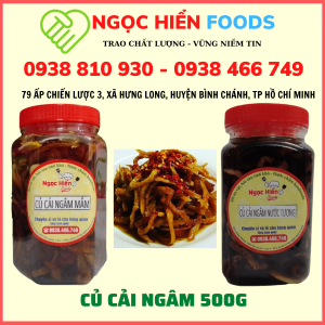 Củ cải ngâm nước mắm củ cải ngâm nước tương dưa món ngâm nước mắm nhà làm chất lượng hủ 500g NGỌC HIỂN FOODS