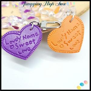 【Jumpping】 Love Heart Lanyard Anti-Lost Bracelet For Mobile Phone Case Wrist Strap Car Keychain Cute Phone Charm