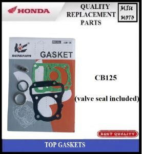 HONDA CB125 TOP OVERHAULING GASKETS TOP GASKETS - MIUMOTO
