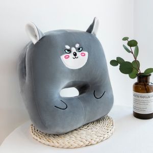 Memory Foam Neck Pillow Headrest Support Soft Plush Cushion Portable Napping Office Travel