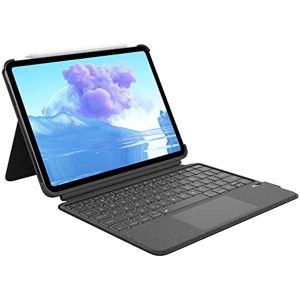 Ốp iPad Pro 11 Inch Có Thể Tháo Rời Từ Tính Với Bàn Phím (Thế Hệ Thứ 4-2022) Bàn Di Chuột Cảm Ứng Đa Điểm MD Đèn Nền 7 Màu bàn Phím Bluetooth Có Chân Đế Cho iPad Pro 11 Thế Hệ Thứ 4/3/2/1 Air 5/4