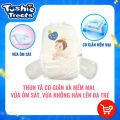 【50/100Miếng】TÃ BỈM/TÃ QUẦN Tushie Treats siêu mềm mại, 1L thấm hút cực tốt hút thông thoáng, form ôm mông,hút thông thoáng.Nhật bản size NB/S/M/L/XL/XXL/XXXL. 