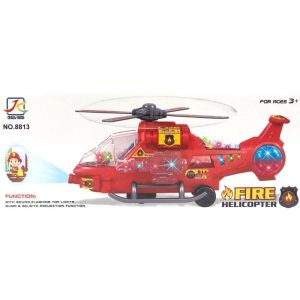 FIRE HELICOPTER TOYS FOR KIDS SOUND AND LIGHT <8813>