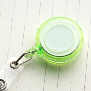 TIEZI STUDIO Elastic Clip School Supplies Name Tag ID Card Clips Students Card Chest Card Badge Holder Badge Reel Clip ID Card Holder Retractable Badge Reel