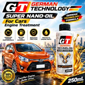 GT Super Nano-Oil Engine Treatment 250mL for Cars | Reduces Friction & Protects Engine Parts