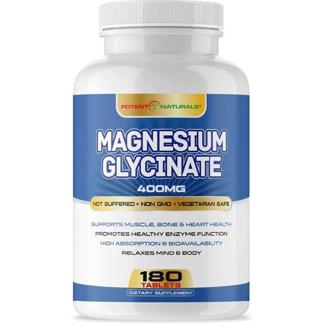 Fast delivery- Magnesium Glycinate 400mg - 180 tablets (3-month supply ...