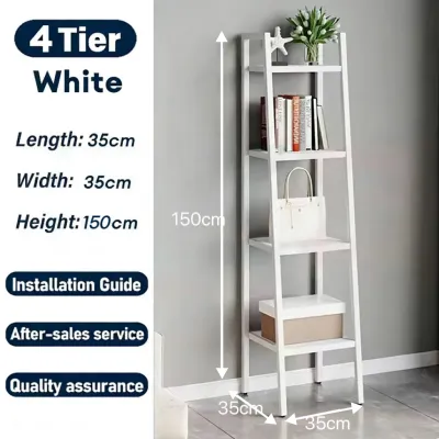 HomeChic 4Tier Display Rack Metal Rack Household Storage Rack Multi purpose Book Shelf Nordic Minimalist Style#ZWL09