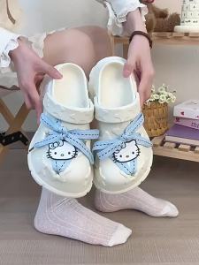 [Free Shipping] Cute Star-Patterned Clogs For Women Summer Outdoor Wear 2026 New Style Lightweight Non-Slip Thick-Soled And With A Closed-Toe Design
