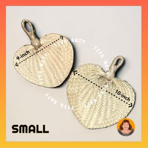 TIYA NATY 50pcs Small Medium Large Anahaw Abaniko Pamaypay Handheld Fan Summer Wedding Souvenir paypay